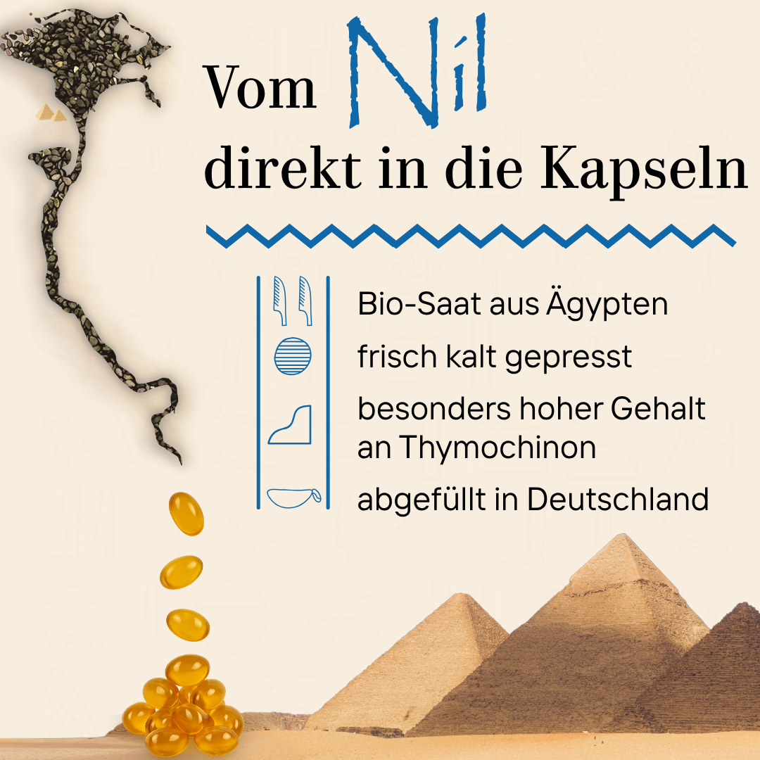 Bio-Schwarzkümmelöl Kapseln + Vitamin E